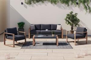 LOUNGE GARNITURA tkanina aluminij