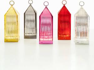 Namizna svetilka Kartell Lantern LED, rdeča IP54