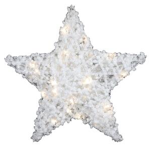 Božična dekoracija zvezda FROSTELLE z LED osvetlitvijo 38 cm, bela