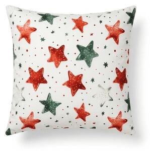Prevleka za vzglavnik iz mikrovlaken COLORFUL STARS 45x45 cm, pisana