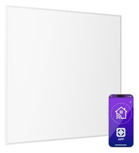 Klarstein Wonderwall 1200 Smart, infra plošča, infrardeč grelnik, 115 x 95 cm, 1200 W, tedenski časovnik, bela
