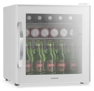 Klarstein Beersafe hladilnik za pijačo z zrcalnimi steklenimi vrati | 44 x 48 cm | 85 W | 47 litrov | Bela