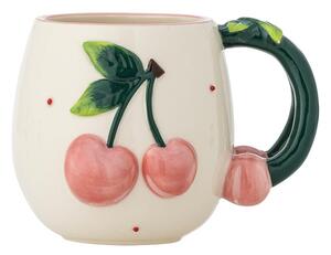 Kremno bela keramična skodelica 420 ml Berrie – Bloomingville
