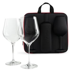 Komplet za vino z dvema kozarcema – Diamond - diVinto - Baby shower - Božič - Poroka