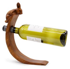 Leseno stojalo za vina – Zajec - Cotton, wood - Home warming - Za 40 let
