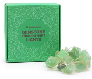 Čarobne lučke s kristali – Kristalni žad (Crystal Jade) - Gemstone, led lights - Božič - Baby shower