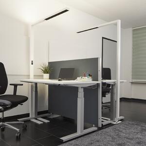 Arcchio LED pisarniška talna svetilka Jolinda, bela, kovina, senzor, zatemnjen, Bela, Študija / pisarna, Kovina, Sodobni, Stoječi reflektor