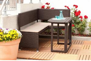 Gardenson Vrtni Set Lambada, Temno Rjava, Z Blazino, 2-Delni