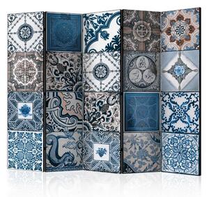 Artgeist Paravan Blue Arabesque I, 5-Delni, Dvostranski