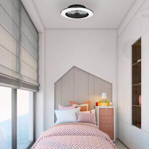 Stropni ventilator LED Alisio mini, črn