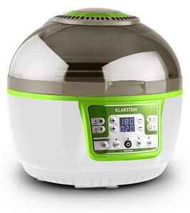 Klarstein VitAir Turbo, 1400 W, 10 l, friteza na topli zrak, gril, pečenje, zeleno-bela