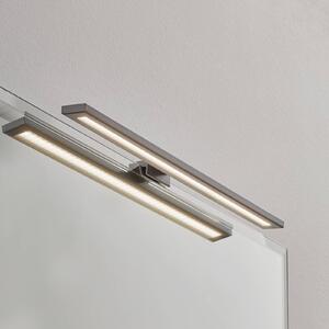 Svetlobno ogledalo LED Espelho 40 cm aluminij 3.000 K