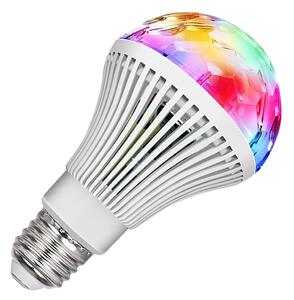 LED RGB vrtljiva disko žarnica E27 3W
