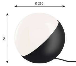 Namizna svetilka Louis Poulsen VL Studio črna, Ø 25 cm