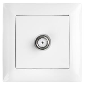Antenska Vtičnica z Okvirjem OSTE JNH012-A WHITE