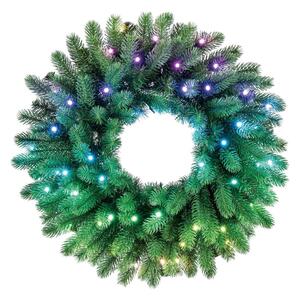 Twinkly TWR050SPP-BEU - LED RGB Božični venec 50xLED pr. 61cm Wi-Fi