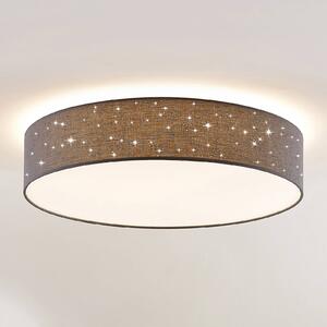 Lindby Ellamina LED stropna svetilka, 60 cm, temno siva