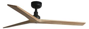 FARO 34283 -Stropni ventilator KLIM M bor/črna pr. 125 cm+ Daljinski upravljalnik