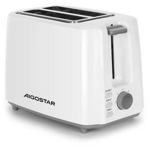 Aigostar - Toaster z dvema luknjama 750W/230V bela