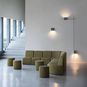 Vibia Structural 2600 LED stenska svetilka, temno siva