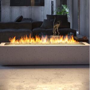 InFire - Vgradni BIO kamin 7,5x120 cm 7kW črna