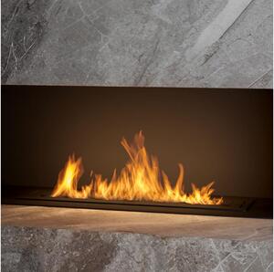 InFire - Vgradni BIO kamin 7,5x80 cm 6kW črna