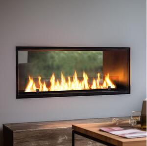 InFire - Vgradni BIO kamin 48,5x123,5 cm 6kW črna