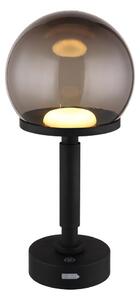 Globo 21034S - LED Polnilna na dotik namizna svetilka HAKU LED/2,5W/5V 2700/4000/6500K črna