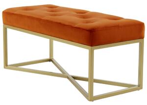 KLOP BREZ NASLONA, les, kovina, tekstil, leseni material zlate barve, oranžna