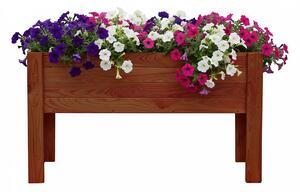 ATMOWOOD Lesena dvignjena gredica 90 cm - tikovina