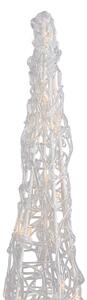Božično drevo prozorno 60 cm vklj. LED IP44 - Coni