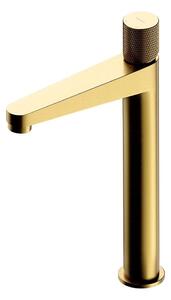 OMNIRES CT8012GLB - Pipa za umivalnik CONTOUR 31,2 cm brušena zlata