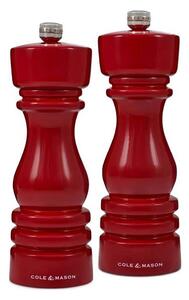 Cole&Mason - Set mlinčkov za sol in poper LONDON 2 kom. 18 cm bukev/rdeča