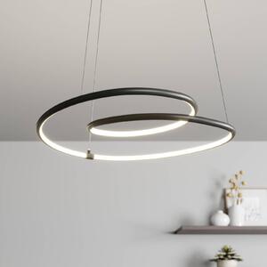 Lindby Lucy LED obesek, 45 cm, mat črna