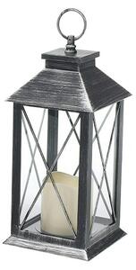 LED laterna (14 x 14 x 27 cm, Plastika, Srebrne barve)