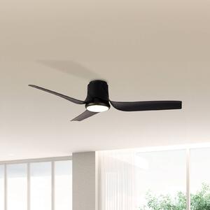 Stropni ventilator LED Ushuaia black DC quiet Ø 134 cm CCT