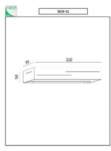 LED stenska svetilka Banny, antracit, širina 31 cm, Up- & Downlight