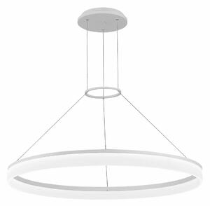 LEDS-C4 LED viseča svetilka CIRC Round, Ø 80 cm, bela, aluminij