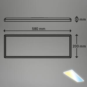 Smart LED stropna svetilka Tava, 58x20 cm, CCT, z možnostjo zatemnitve