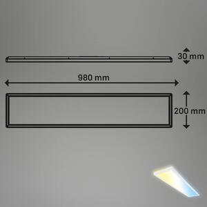 Smart LED stropna svetilka Tava, 98x20 cm, CCT, z možnostjo zatemnitve