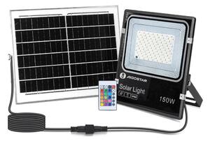Aigostar - LED RGB Zatemnitveni solarni reflektor LED/150W/3,2V IP66 + Daljinski upravljalnik