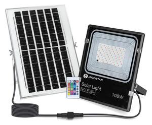 Aigostar - LED RGB Zatemnitveni solarni reflektor LED/100W/3,2V IP66 + Daljinski upravljalnik