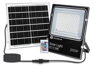 Aigostar - LED RGB Zatemnitveni solarni reflektor LED/200W/3,2V IP66 + Daljinski upravljalnik