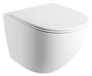 OMNIRES OTTAWAMWBM - Viseča WC školjka z WC desko SoftClose OTTAWA keramika/mat bela