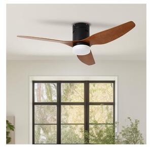 ZEVENTI - LED Stropni ventilator PADUA LED/18W/230V Wi-Fi Tuya črna/rjava + Daljinski upravljalnik