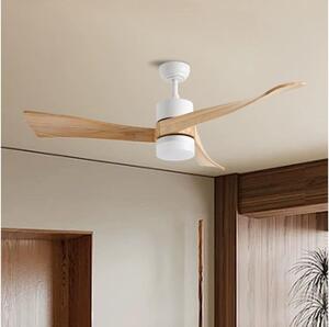 ZEVENTI - LED Stropni ventilator NATURITO LED/18W/230V Wi-Fi Tuya bela/hrast + Daljinski upravljalnik