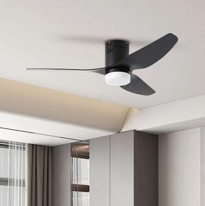 ZEVENTI - LED stropni ventilator PADUA LED/18W/230V Wi-Fi Tuya črn + DO