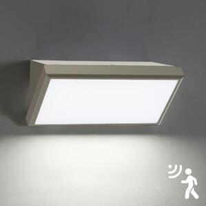 Brilagi - LED Zunanja stenska svetilka s senzorjem TRIANGLE LED/20W/230V siva IP65