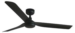FARO 33815WT - Stropni ventilator PUNT M črna pr. 132 cm WT + Daljinski upravljalnik