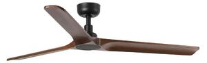 FARO 33809WT - Stropni ventilator HEYWOOD L les/črna pr. 132 cm WT + Daljinski upravljalnik